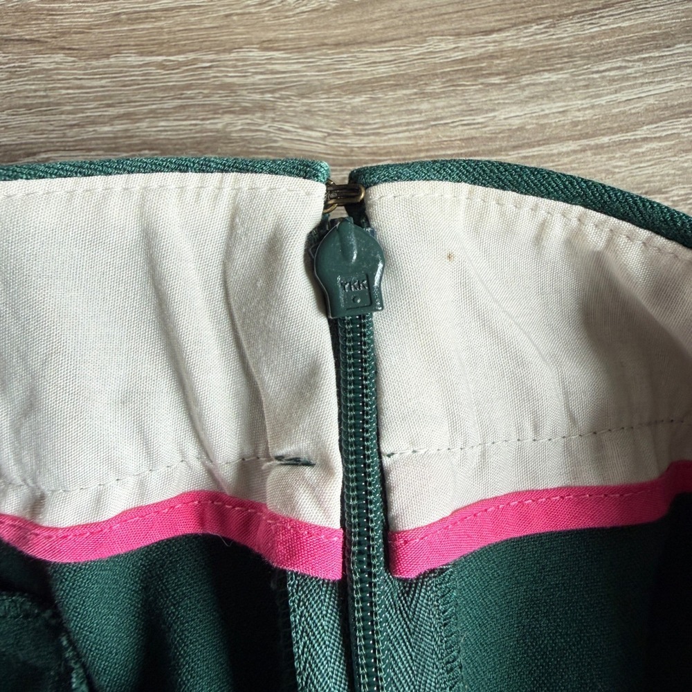 J.Crew‎ City Fit Stretch Pants Forest Green Side Zip Trousers 28637 Womens 6 - Picture 5 of 5